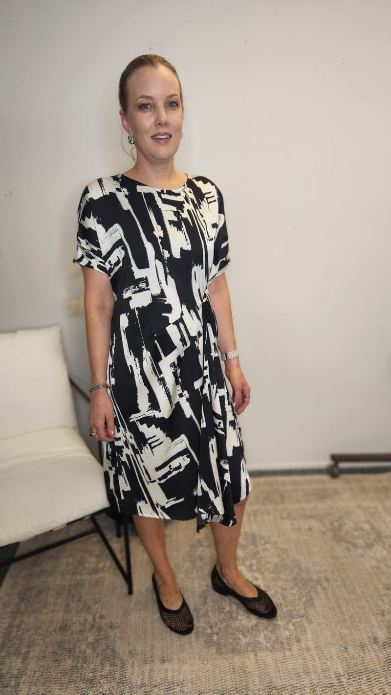 NES | ARIA DRESS | BLK/VAN PRINT
