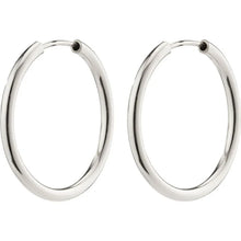 Load image into Gallery viewer, APRIL RECYCLED SMALL HOOP EARRINGS | SILVER
