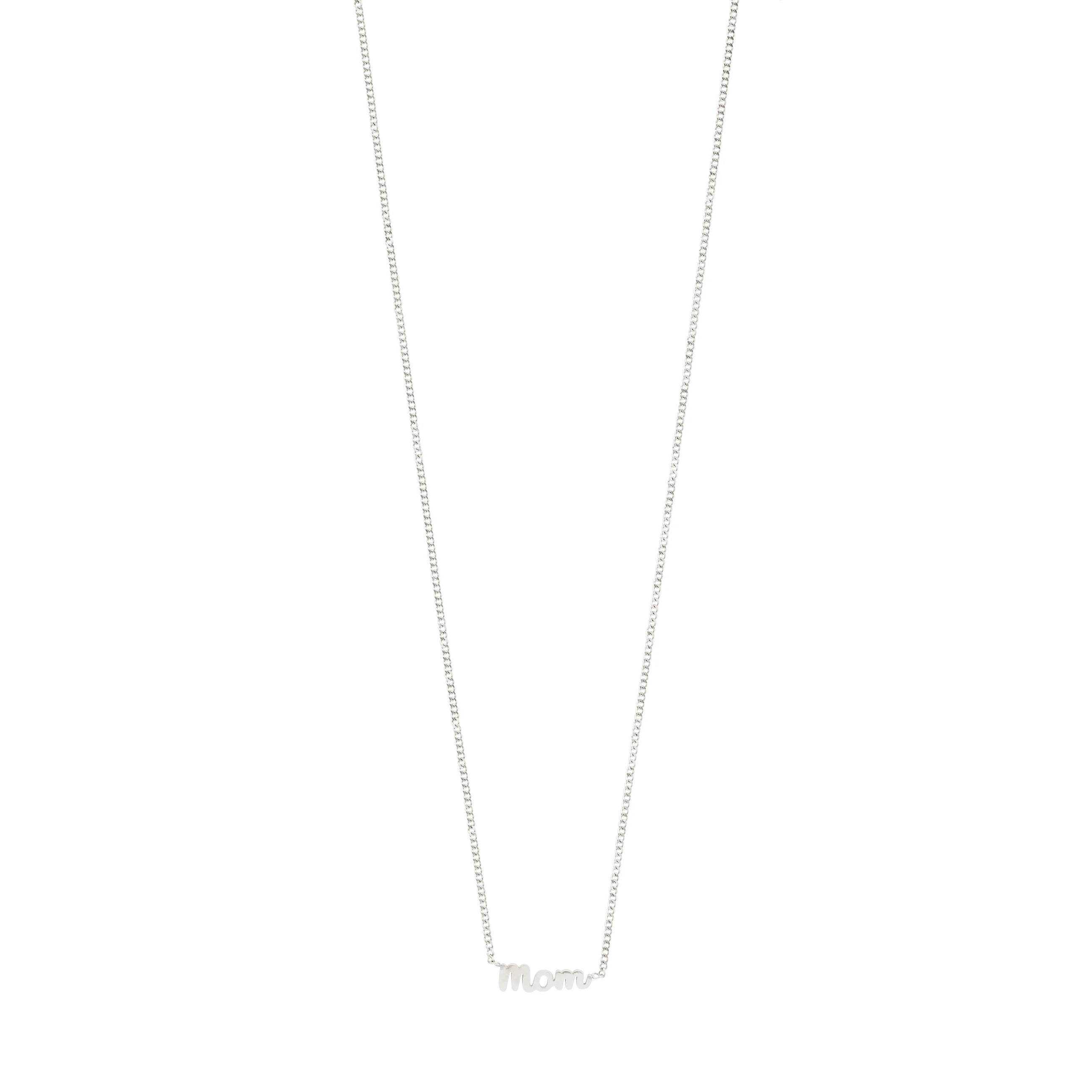 PILGRIM | MOM RECYCLED NECKLACE
Trendy signature piece
Measures 38 cm + 9 cm extension chain
Waterproof finish for lasting shine
Made from 99% recycled material

Composition: 99% Recycled Stainless steel, 1% Plating
