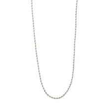 PILGRIM | PAM NECKLACE
Silver-plated cord necklace with twisted details
Simple &amp; bold look
The chain is adjustable in size and measures 40 + 9 cm in length
Classic rope design
Made from 93% recycled material

Composition : 99% Recycled Brass, 1% Plating