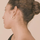 Create your own personal style with these Aicia chunky hoops from Pilgrim, made from a minimum of 75% recycled materials. The timeless design of the earrings has a powerful weight and a chunky silhouette that lasts season after season. Let them shine on their own, or style with other ear pieces for a trendy ear-curated look.