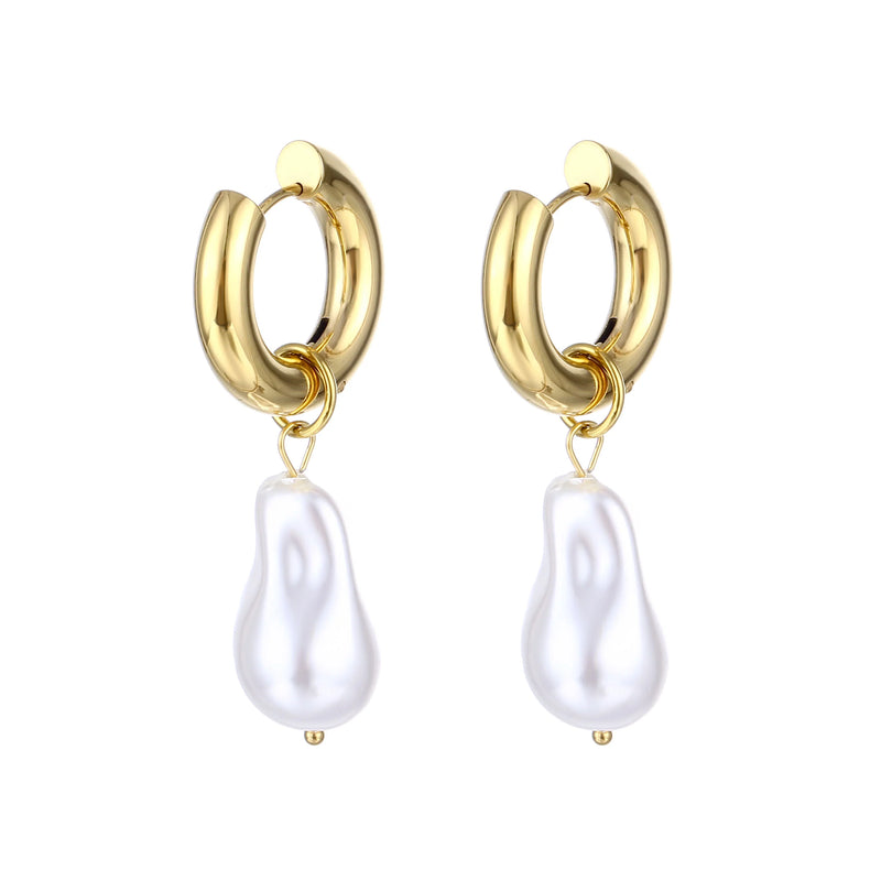 PĀMU's best-selling earring, the Rosie hoops will quickly become your go-to everyday style. Having the added benefit of removing the pearls so can use as normal hoops make these our most versatile earrings by far.