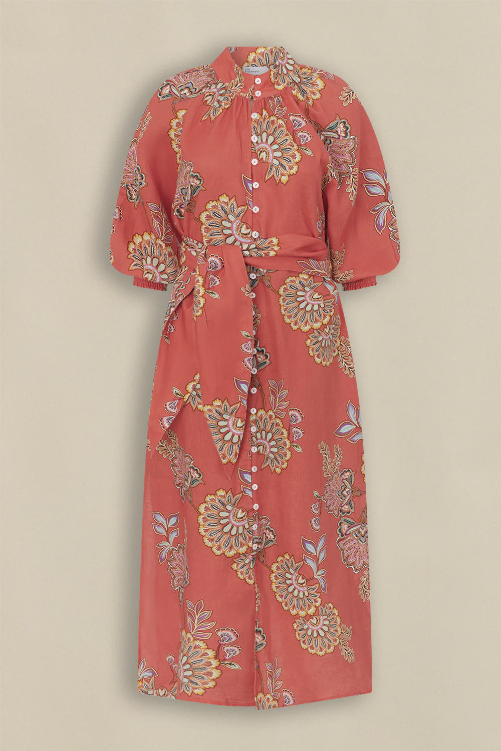 ZOE KRATZMANN | FLOURISH DRESS

The flourish dress brings elevated ease to everyday moments. Crafted in pure linen, it pairs tailored notes with natural flow, ideal for warm weather and versatile wear.

100% lightweight linen for breathability
rounded high stand collar with shell button detail
3/4 blouson sleeve with elastic cuff
wide self-tie belt offers versatile shaping
relaxed silhouette with side split for ease of movement
effortless for daywear, polished for special occasions