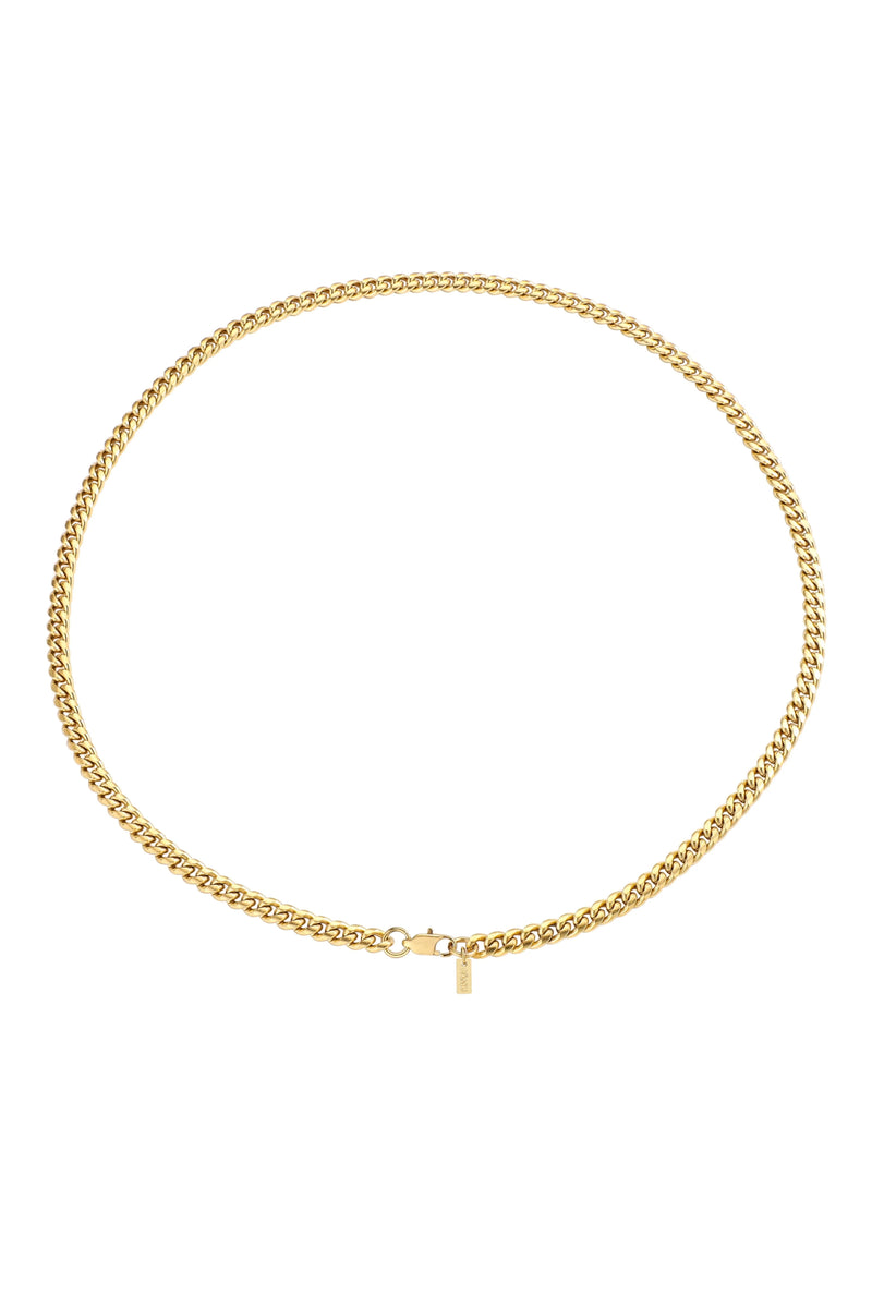 The PĀMU Cuba Bold necklace features a 5mm classic Cuban chain, a strong lobster clasp closure With multiple lengths available, you'll create the perfect necklace combos. Be sure to secure yours today and thank us later.- Multiple sizes available- 18K Gold plated- Stainless steel base metal - Cuban chain- Lobster clasp closure- Chain width: 5mm- Length 22" (55cm) and 24" (60cm)

Water-proof / tarnish free
PĀMU jewellery is made to be worn everywhere, every day. Our pieces are water proof, sweat proof, ocean