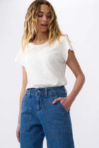 Are these the most comfortable denim utility pant? Kireina really worked the details on the new Celeste Pant; featuring utility-style pockets, a fuller straight leg with a slight flare and the perfect length to show off your winter boots, this one is sure to become high-rotation in your wardrobe.

FEATURES:
- Straight Wide Leg
- Mid/High Rise
- Standard Leg (Size 27 Inside Leg Length = 75cm)
- Zip fly
- Patch Pockets front and back