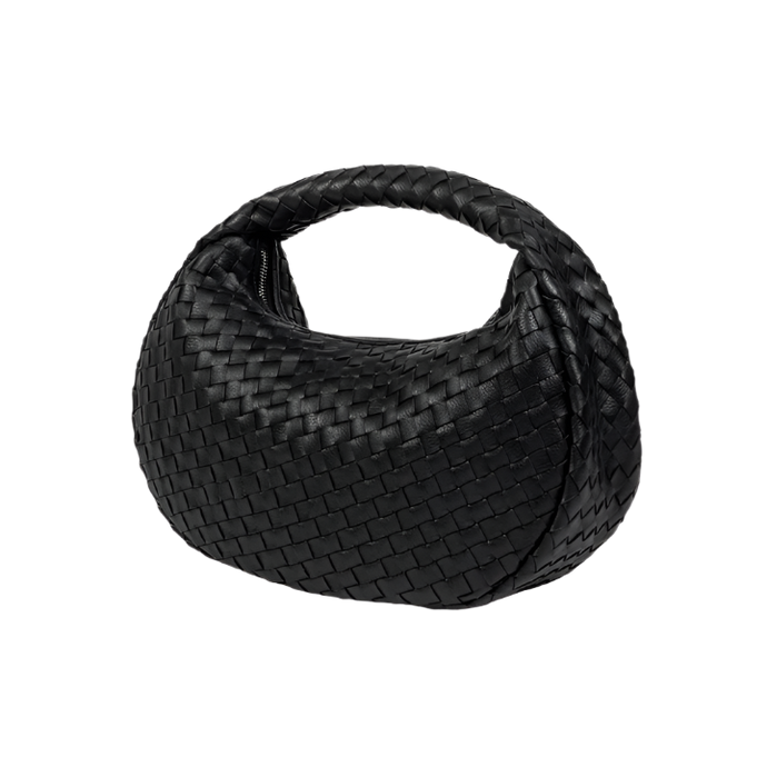 Alēo | LALUNA SHOULDER BAG. Genuine treated Dollaro grained calf leather
