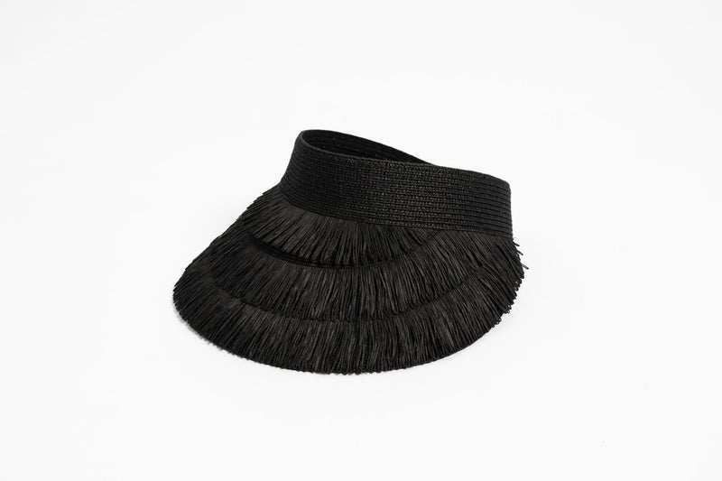 HUMIDITY | CABANA VISOR

Paper straw visor.
Wide Brim for ultimate sun protection.
Elasticized at back for perfect fit.
hook-and-loop closure.
One size.
Due to hygiene reasons all hats are considered final sale and cannot be returned or exchanged.