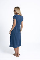 HUMIDITY LIFESTYLE – JORJA DRESS
• &nbsp; &nbsp;Our most flattering summer dress is back!
• &nbsp; &nbsp;Classic A-line shape with invisible side zip.
• &nbsp; &nbsp;Flattering V neckline with self-covered buttons.
• &nbsp; &nbsp;Gathers at bust and shoulders.
• &nbsp; &nbsp;Darts at back enhance the flattering shape.
• &nbsp; &nbsp;Side splits.
• &nbsp; &nbsp;True to size, fitted at bust and waist - check your measurements below for fitting guide.