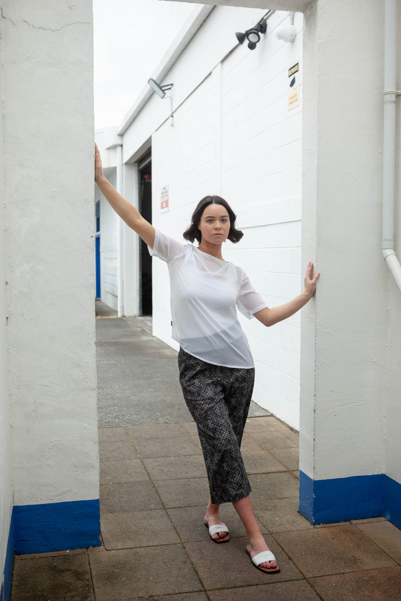 NES | LEAH PANT | BLACK ABSTRACT