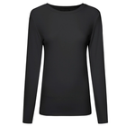 Lina by Moke women’s ribbed jersey top in a buttery soft double layered fabric for warmth, comfort, and confident coverage. Designed with a smooth, body skimming fit, round neckline, and long sleeves for effortless layering. Finished with subtle pale gold hardware at the back neck for a refined touch. An elevated everyday essential designed in New Zealand for polished, easy wear.