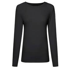 Lina by Moke women’s ribbed jersey top in a buttery soft double layered fabric for warmth, comfort, and confident coverage. Designed with a smooth, body skimming fit, round neckline, and long sleeves for effortless layering. Finished with subtle pale gold hardware at the back neck for a refined touch. An elevated everyday essential designed in New Zealand for polished, easy wear.