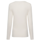 Lina by Moke women’s ribbed jersey top in a buttery soft double layered fabric for warmth, comfort, and confident coverage. Designed with a smooth, body skimming fit, round neckline, and long sleeves for effortless layering. Finished with subtle pale gold hardware at the back neck for a refined touch. An elevated everyday essential designed in New Zealand for polished, easy wear.