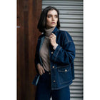 The perfect denim jacket for year-round wear. Great for winter layering or throw over your favourite dress on a summer night. Crafted in a mid-weight cotton blend, the Loz jacket is a classic styling piece. She will keep you lovely and warm without being too heavy.