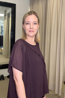 N-E-S | LUNA TOP | black, white, artillery, ink, digital cobalt, plum, vintage blush