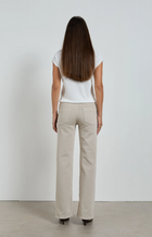 Dri Coper Molly mid-rise straight leg jeans in beige, crafted from soft stretch denim with a clean, timeless silhouette for effortless everyday styling.