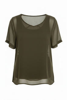 NES Charlie Top | Chiffon Tee | by N-E-S