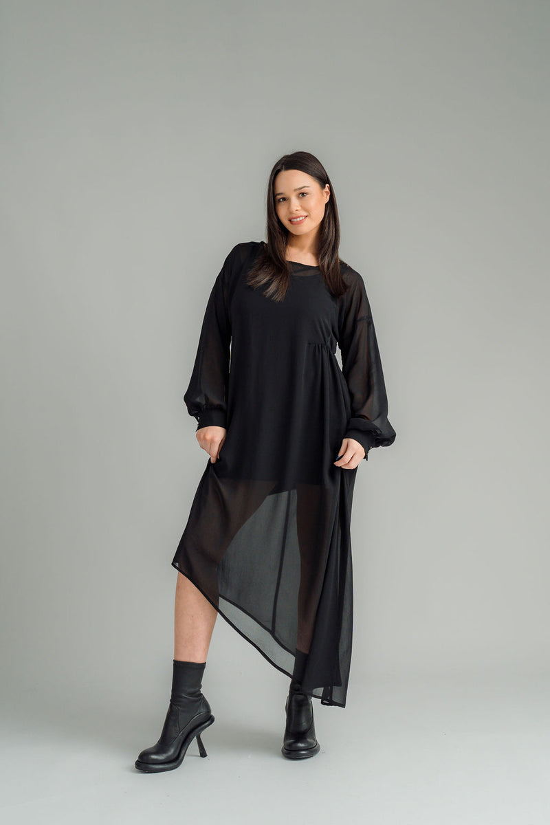 NES | GLIDE DRESS | BLACK