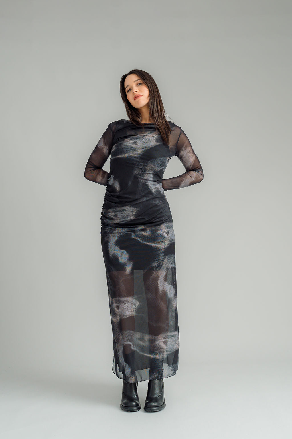 NES | NIGHTSCAPE MESH MILLY DRESS