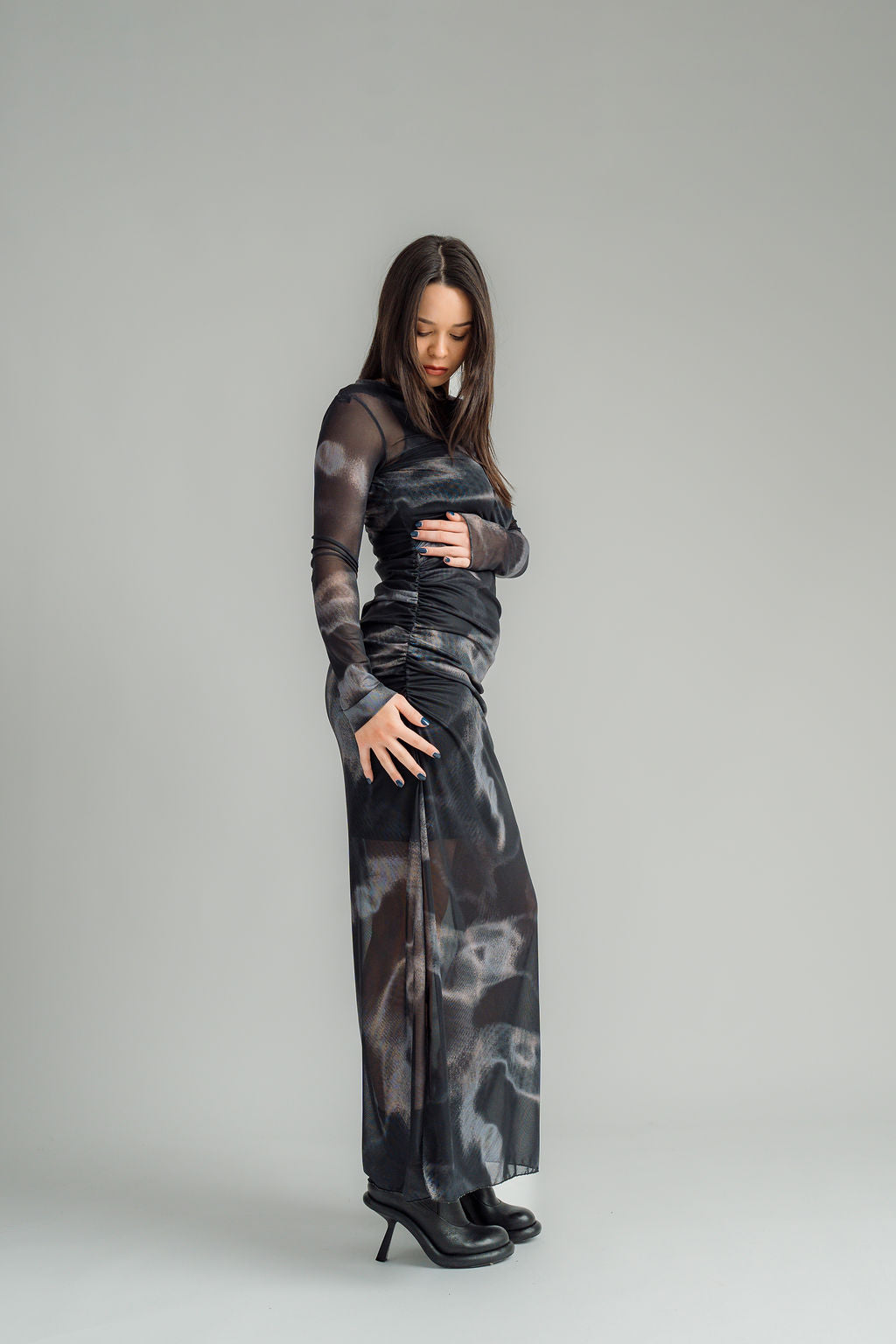 NES | NIGHTSCAPE MESH MILLY DRESS