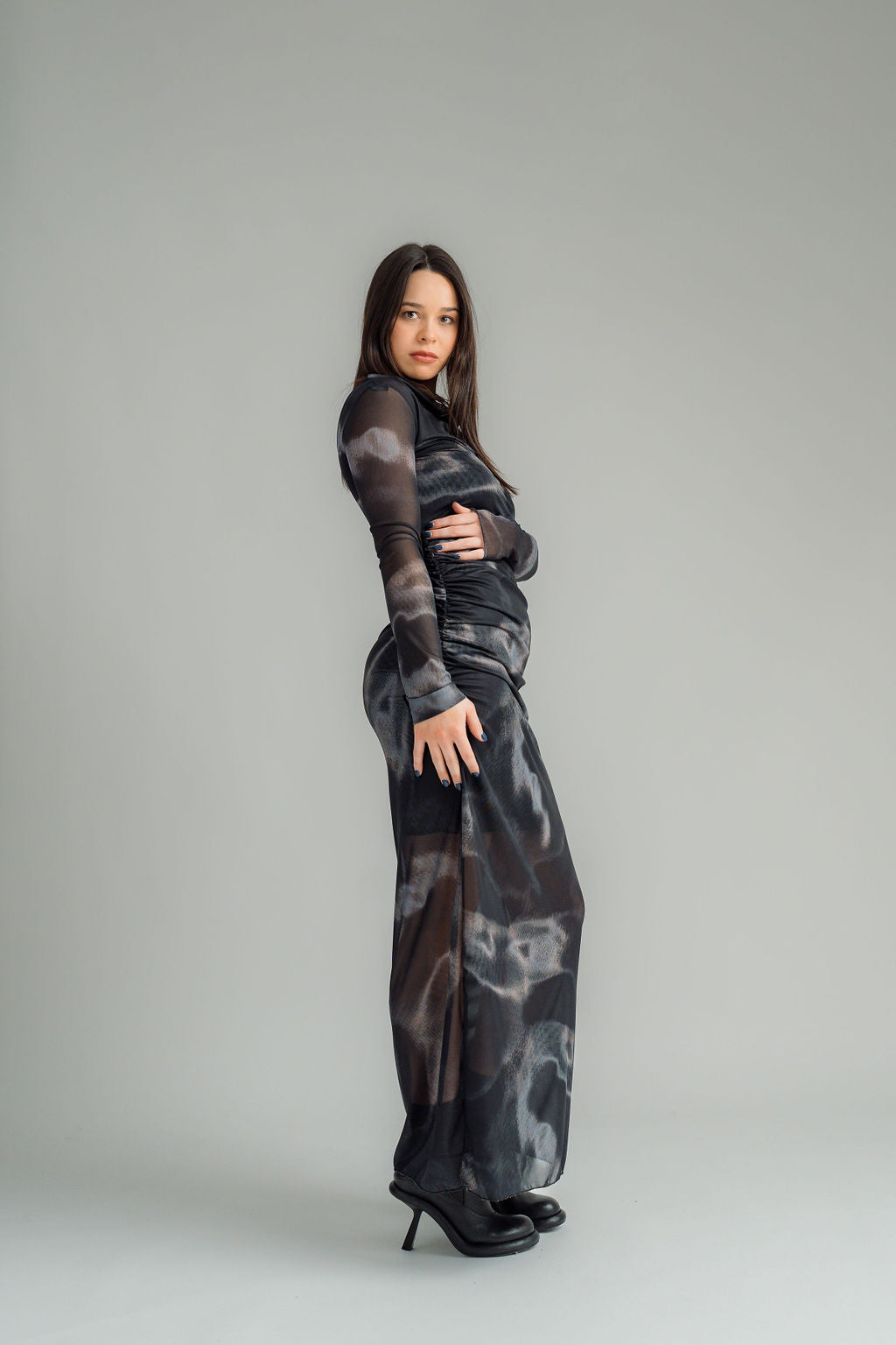 NES | NIGHTSCAPE MESH MILLY DRESS
