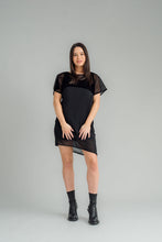 Load image into Gallery viewer, NORTON DRESS | BLACK MESH
