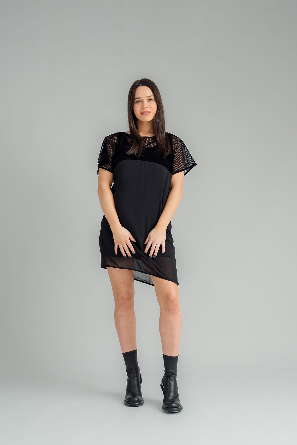 NORTON DRESS | BLACK MESH