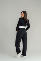 NES | SHOULDER ME BOLERO | BLACK VISCOSE, BLACK MESH