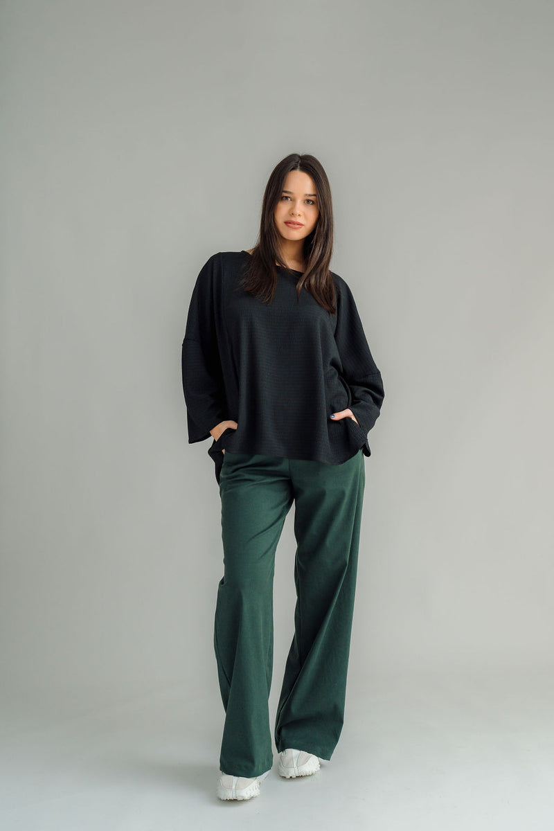 NES | VITA VALENTINO TOP | BLACK