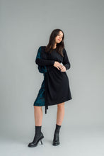 Load image into Gallery viewer, CIGALE DRESS | MERINO/PETROL PRINT
