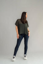 The NES Skinnie Minnies Pant is your go-to for sleek, everyday style with a modern edge. Crafted from the same super stretchy twill fabric you love, these pants are all about a flattering fit and effortless comfort. Featuring a cigarette-style slim leg, flat waistband, and a concealed side seam zip, the Skinnie Minnies offer a streamlined silhouette that's both polished and wearable.