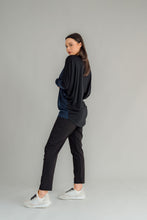 Load image into Gallery viewer, NES Harley Jumper is a stylish and versatile piece that blends comfort with contemporary design. Featuring a relaxed fit and batwing sleeves that taper into sleek cigarette cuffs, this jumper is perfect for layering or wearing on its own. Crafted from soft, high-quality merino, it pairs beautifully with your favourite NES bottoms or jeans
