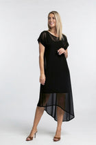 The NES Flow Dress – a versatile chiffon dress with adjustable drape styling. Wear it your way for day or night. Designed and made in NZ.