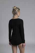 The NES Lattice Long Sleeve Top – a reversible stretch top with flattering fit and layering ease. Soft, versatile and NZ made.