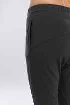 Reefer pant is a drop subtle crotch style - great to dress up and down. Side Seam pockets, elasticated waistband with front waistband detailing to give the front a flattering finish.
The back hip has a curved back yoke dealing to help great a flattering and slimming line.