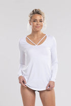 NES | LATTICE LONG SLEEVE TOP