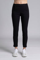 The NES Section Pant – a best-selling stretch pant with elastic waist and panel detail. Flattering, versatile and NZ made.