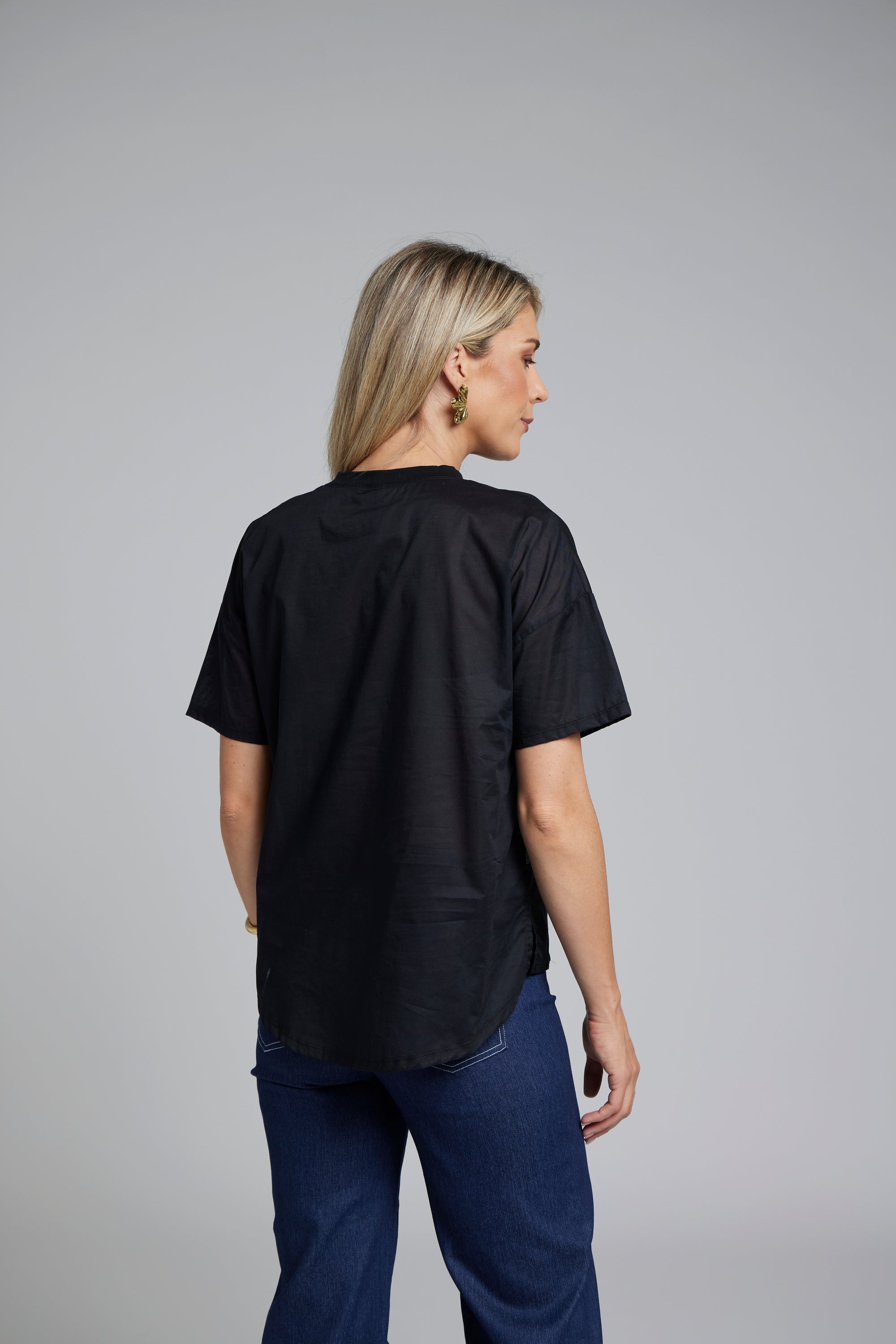 HALEY TEE | WOVEN COTTON | N-E-S