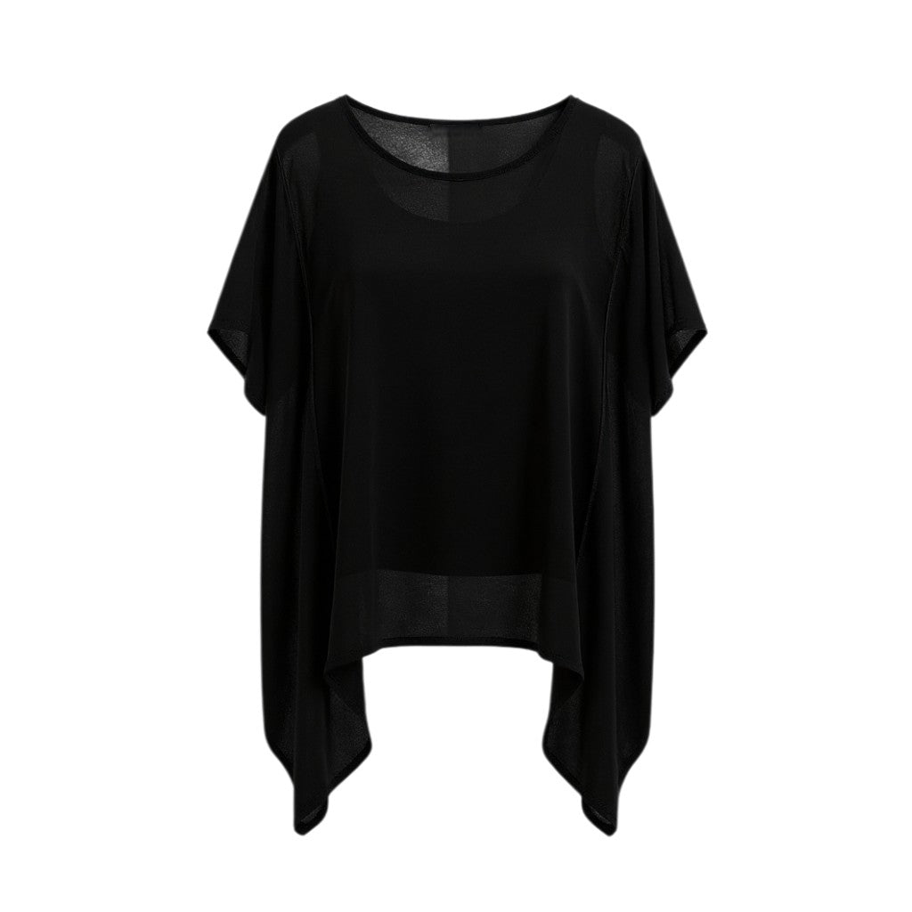 The NES Civita Top by N-E-S – a best-selling oversized chiffon top with split sides for versatile styling. Lightweight, effortless and NZ made.