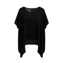 The NES Civita Top by N-E-S – a best-selling oversized chiffon top with split sides for versatile styling. Lightweight, effortless and NZ made.