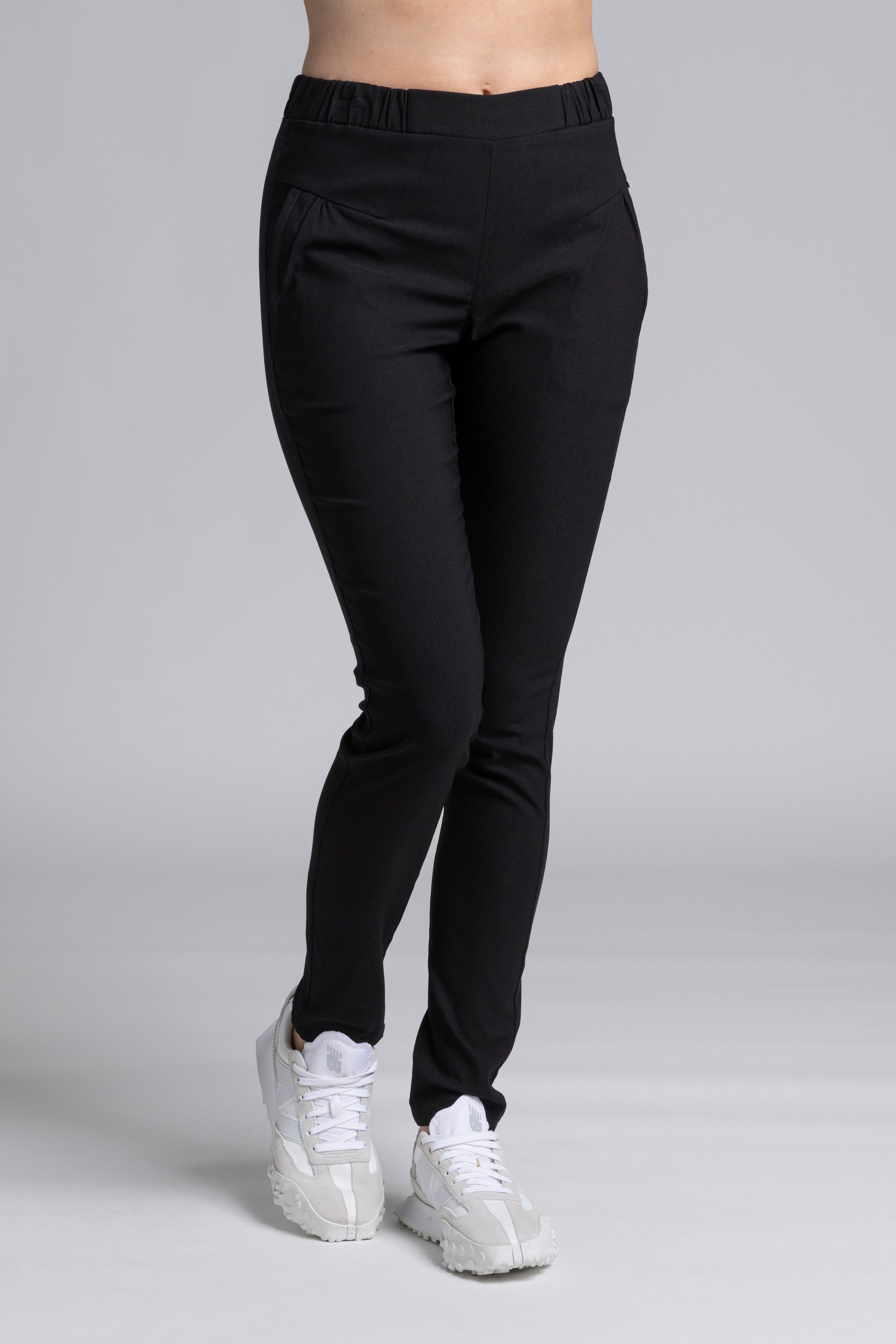 The NES Dartsta Pants by N-E-S – softly tapered pants with dart detailing, flat front and elastic back waist. Comfortable, timeless and NZ made.