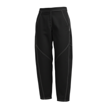 The NES Demi Pant – a relaxed barrel leg pant with elastic waist and utility detailing. Comfortable, modern and NZ made.