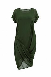 The NES Flow Dress – a versatile chiffon dress with adjustable drape styling. Wear it your way for day or night. Designed and made in NZ.