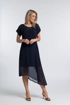 The NES Flow Dress – a versatile chiffon dress with adjustable drape styling. Wear it your way for day or night. Designed and made in NZ.
