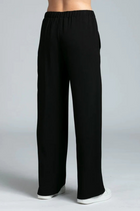 The NES Gin Pants by N-E-S – a best-selling classic with a flattering fit, flat front, elastic back and new piping detail. Breathable, timeless and NZ made.