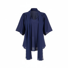 The NES Nova Shirt – a reversible cotton voile shirt with tie neckline and relaxed fit. Lightweight, versatile and NZ made.