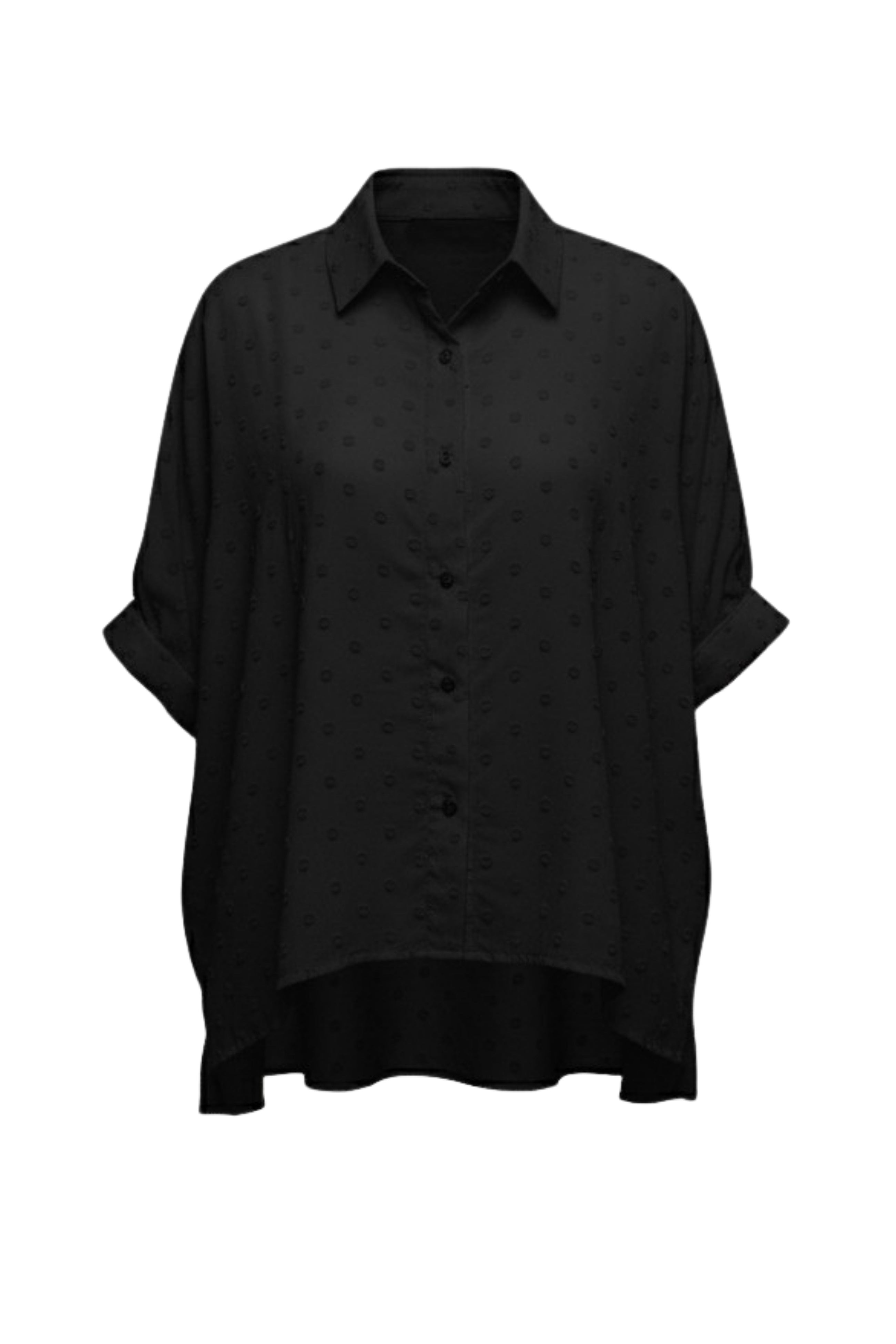 The NES Ryn Shirt – an oversized cotton shirt with kimono sleeves and soft volume. Lightweight, versatile and NZ made.