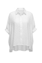 The NES Ryn Shirt – an oversized cotton shirt with kimono sleeves and soft volume. Lightweight, versatile and NZ made.