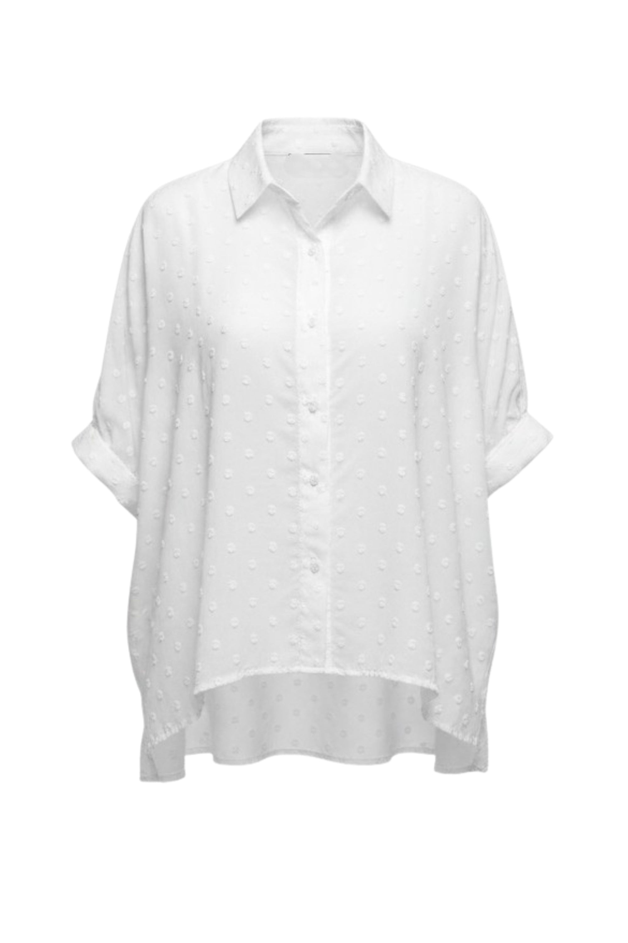 The NES Ryn Shirt – an oversized cotton shirt with kimono sleeves and soft volume. Lightweight, versatile and NZ made.