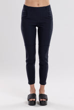 Load image into Gallery viewer, NES Section Pant is the perfect blend of style and comfort, featuring fabulous spliced detailing that adds a modern edge to your look. With a sleek flat front and an elasticated back, these pants offer a comfortable and flattering fit. Practical side pockets enhance the design, while the length finishes just above the ankle, creating a chic, tailored silhouette. Ideal for both casual and dressier occasions
