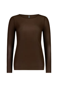 The NES Soul Top – a soft nylon mesh long sleeve base layer with a streamlined fit. Perfect for layering under dresses, shirts and knitwear. NZ made.